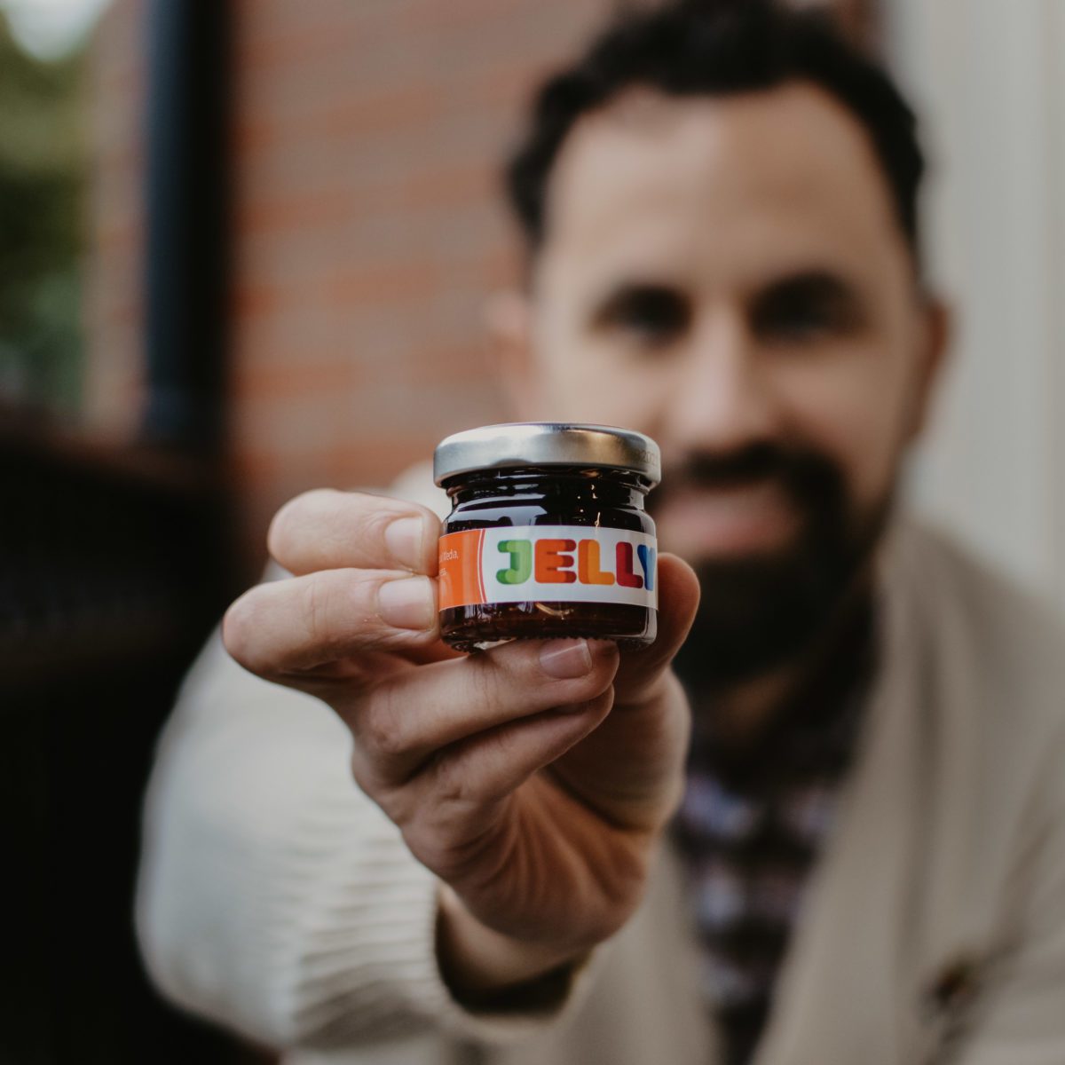Darian Holding Jelly Jam - Jelly Marketing Founding Partner