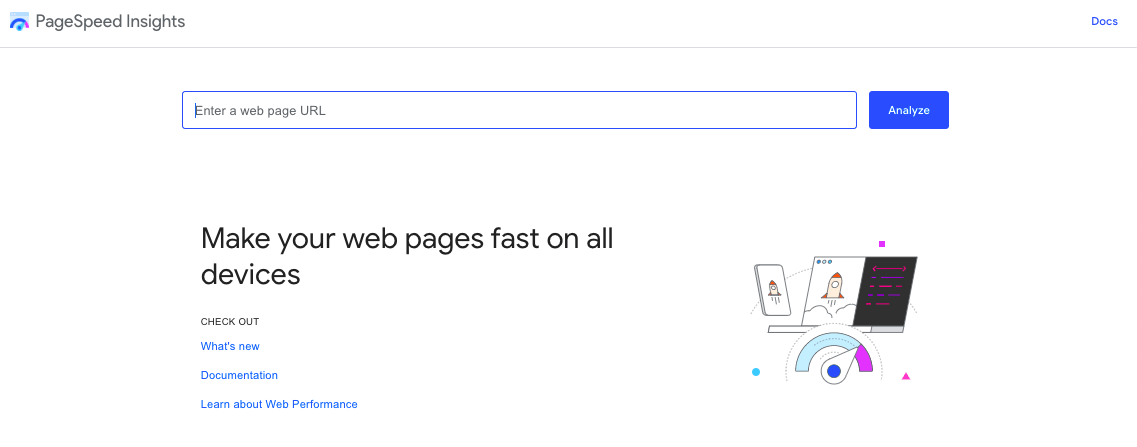 PageSpeed insights