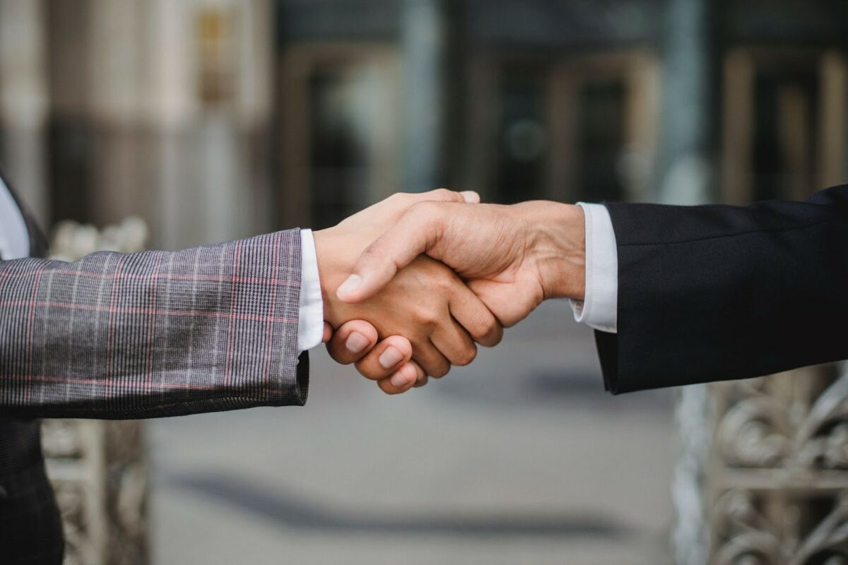 Business handshake