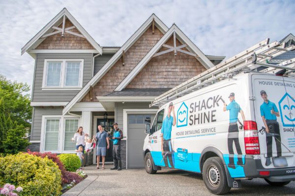Shack Shine van visiting clients house