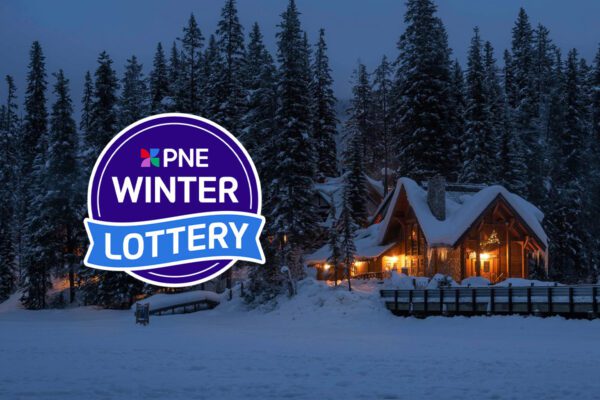 PNE Winter Lottery logo and prize home
